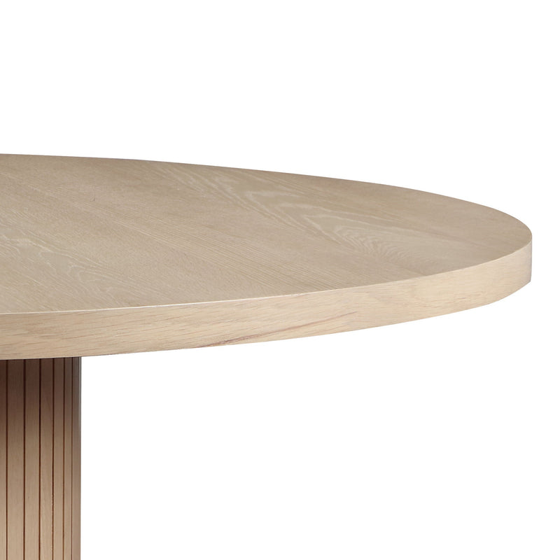 Caspian - Wide Dining Table - Oak Finish by HouseOfZazla