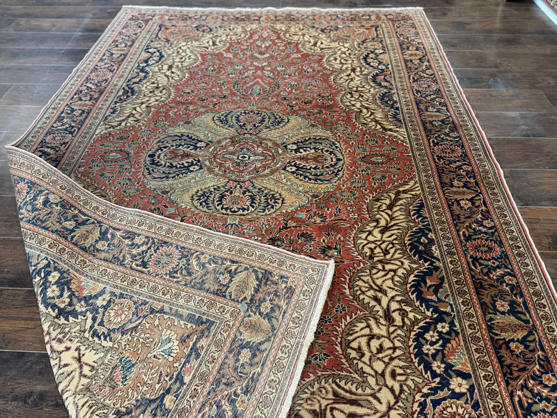 Turkish Kayseri Rug 6x10, Antique Turkish Carpet, Floral Medallion, Oriental Carpet, Red by Jewel Rugs