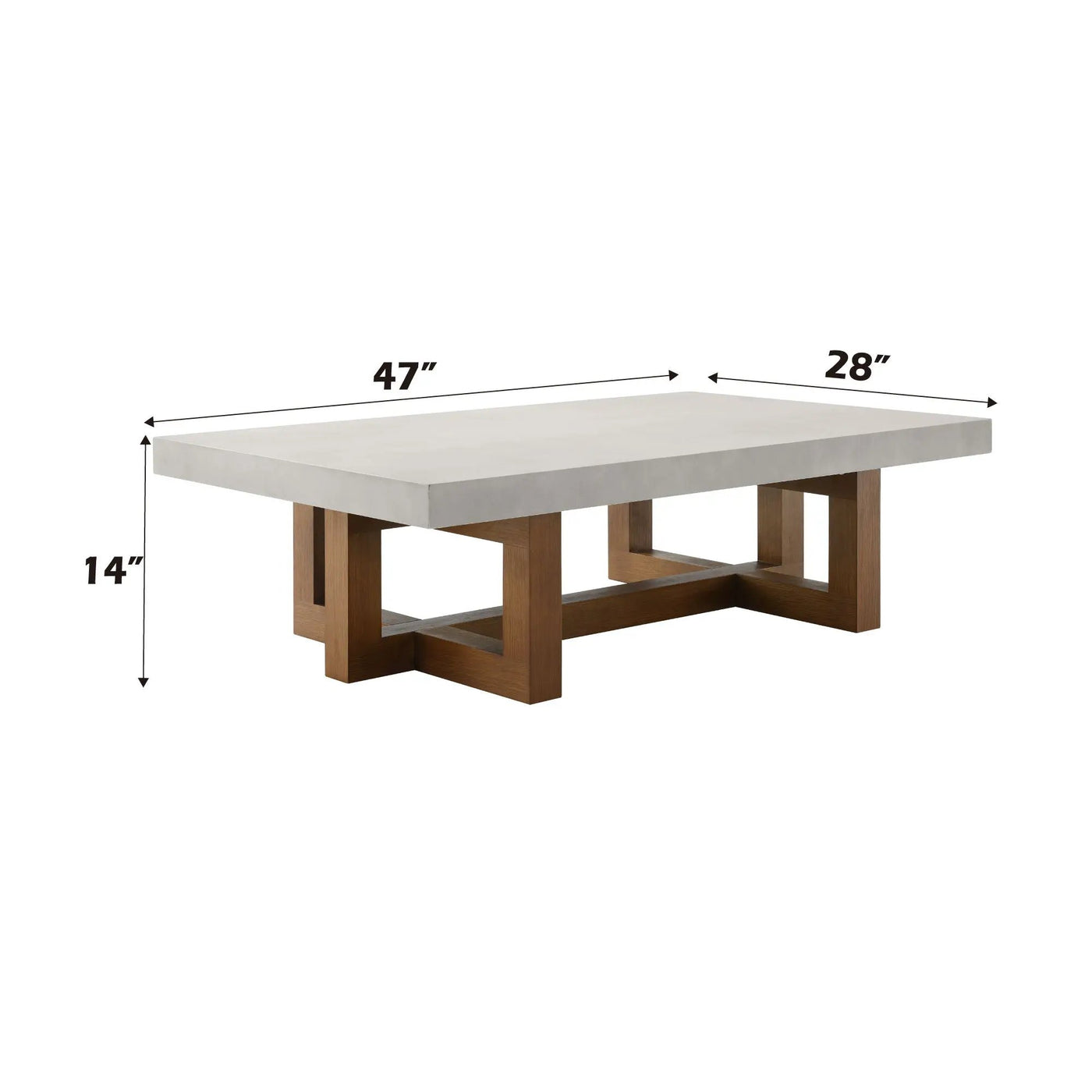 Keven Faux Concrete Top Table by HouseOfZazla