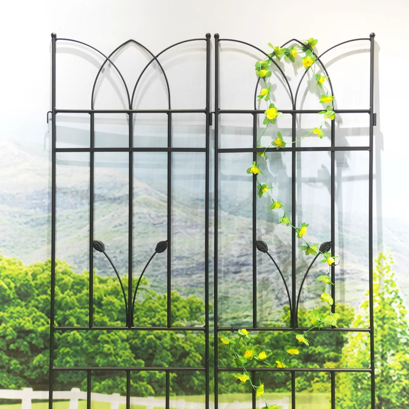 Metal Garden Trellis Rustproof For Climbing Plants Outdoor Flower Support by Unique Piece Furniture