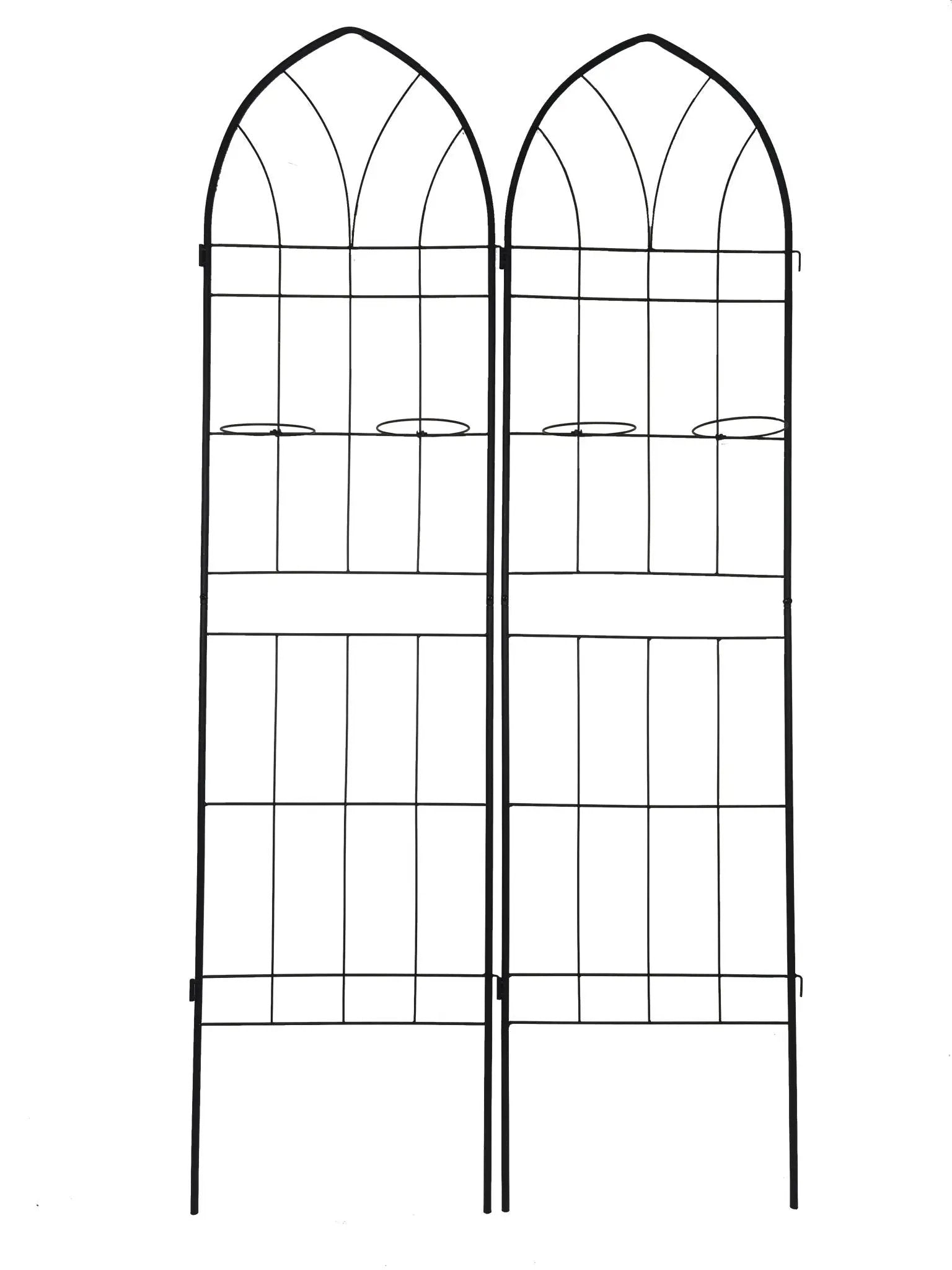 Metal Garden Trellis Rustproof Trellis For Climbing Plant, Outdoor Flower Support by HouseOfZazla