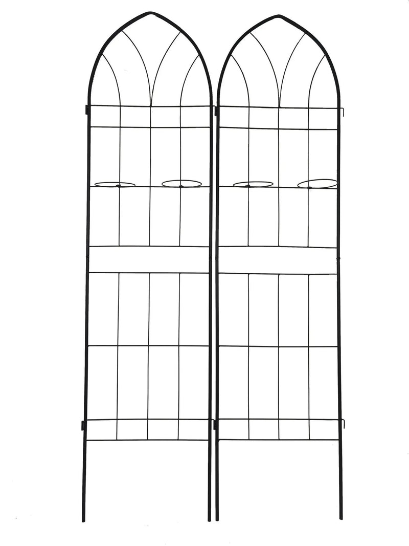 Metal Garden Trellis Rustproof Trellis For Climbing Plant, Outdoor Flower Support by HouseOfZazla