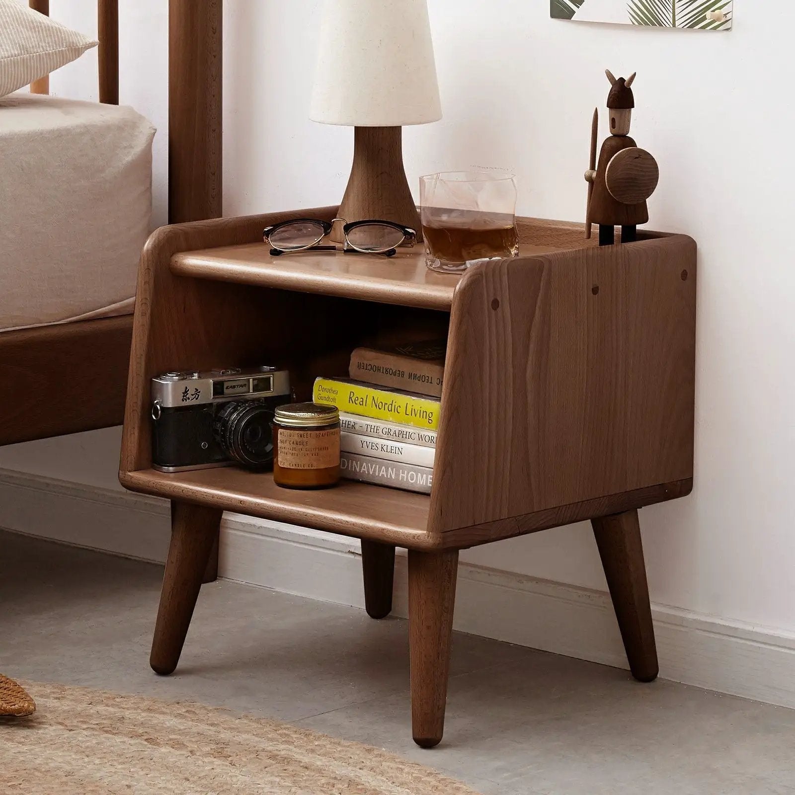 Bedside Cabinet, Modern Simple Nightstands European Beech by HouseOfZazla