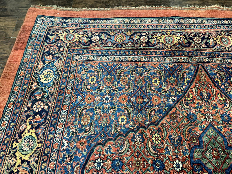 Antique Persian Bijar Rug 7x15 by Jewel Rugs