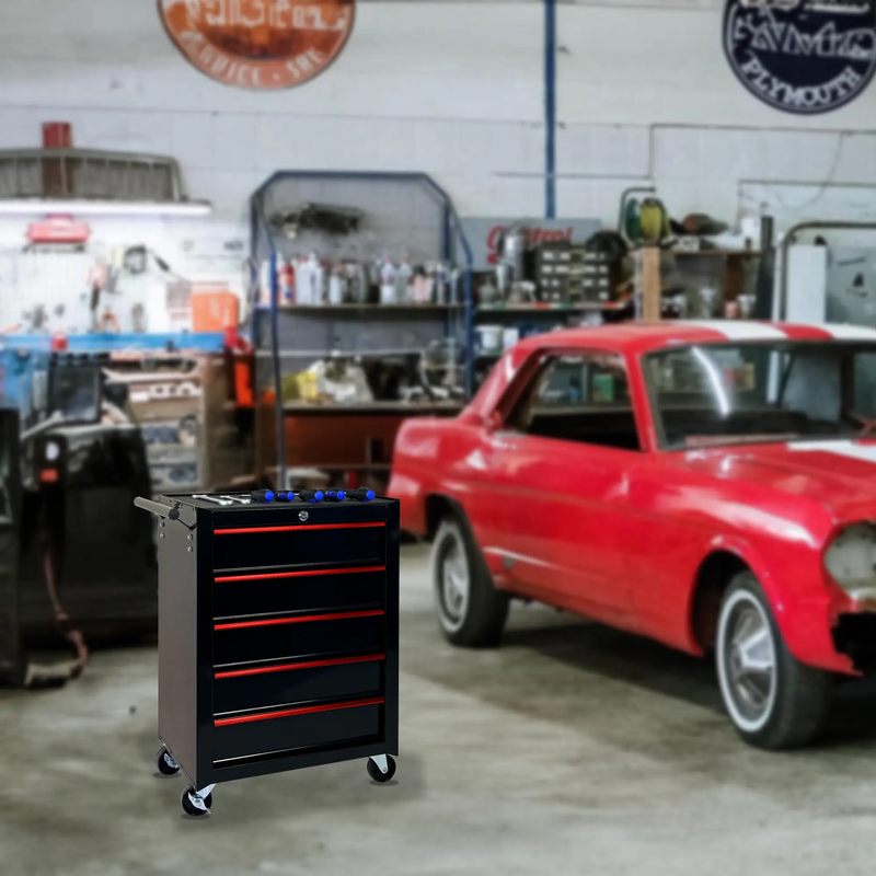 Rolling Metal Tool Chest With 5 Drawers by HouseOfZazla