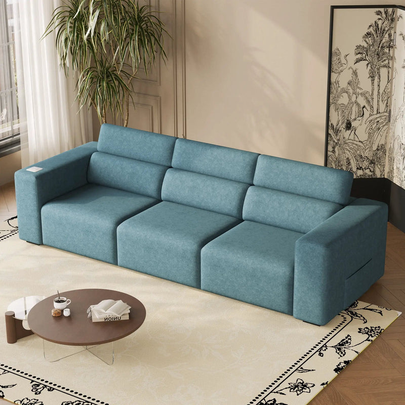 3 Seater Power Recliner Sofa With Wireless Charging And Remote Control by HouseOfZazla