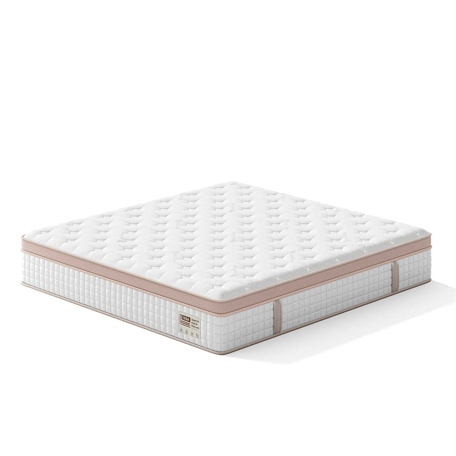 12" King Size Firm Hybrid Mattress, Gel Memory Foam & Pocket Springs by HouseOfZazla
