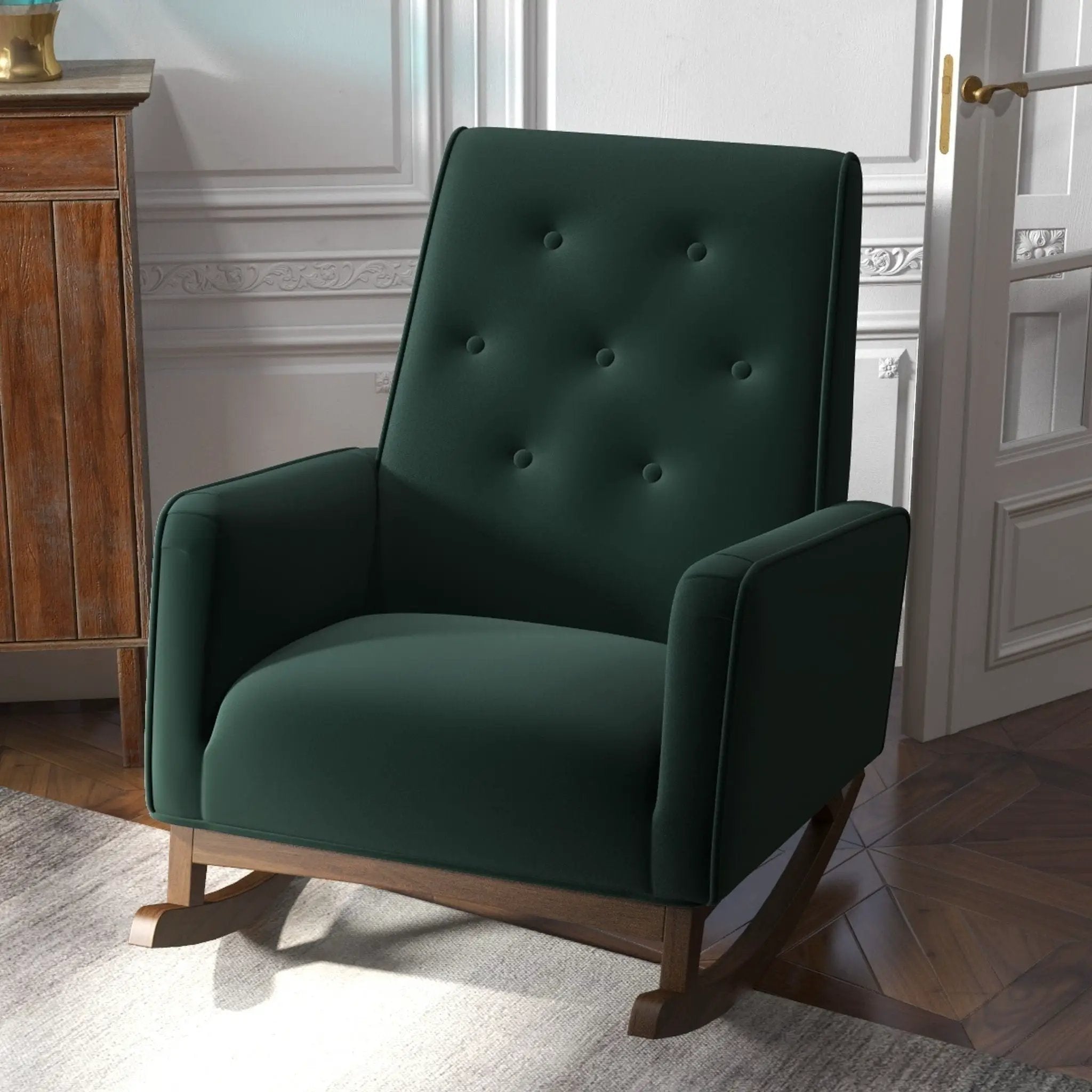Demetrius - Solid Wood Rocking Chair by Unique Piece Furniture