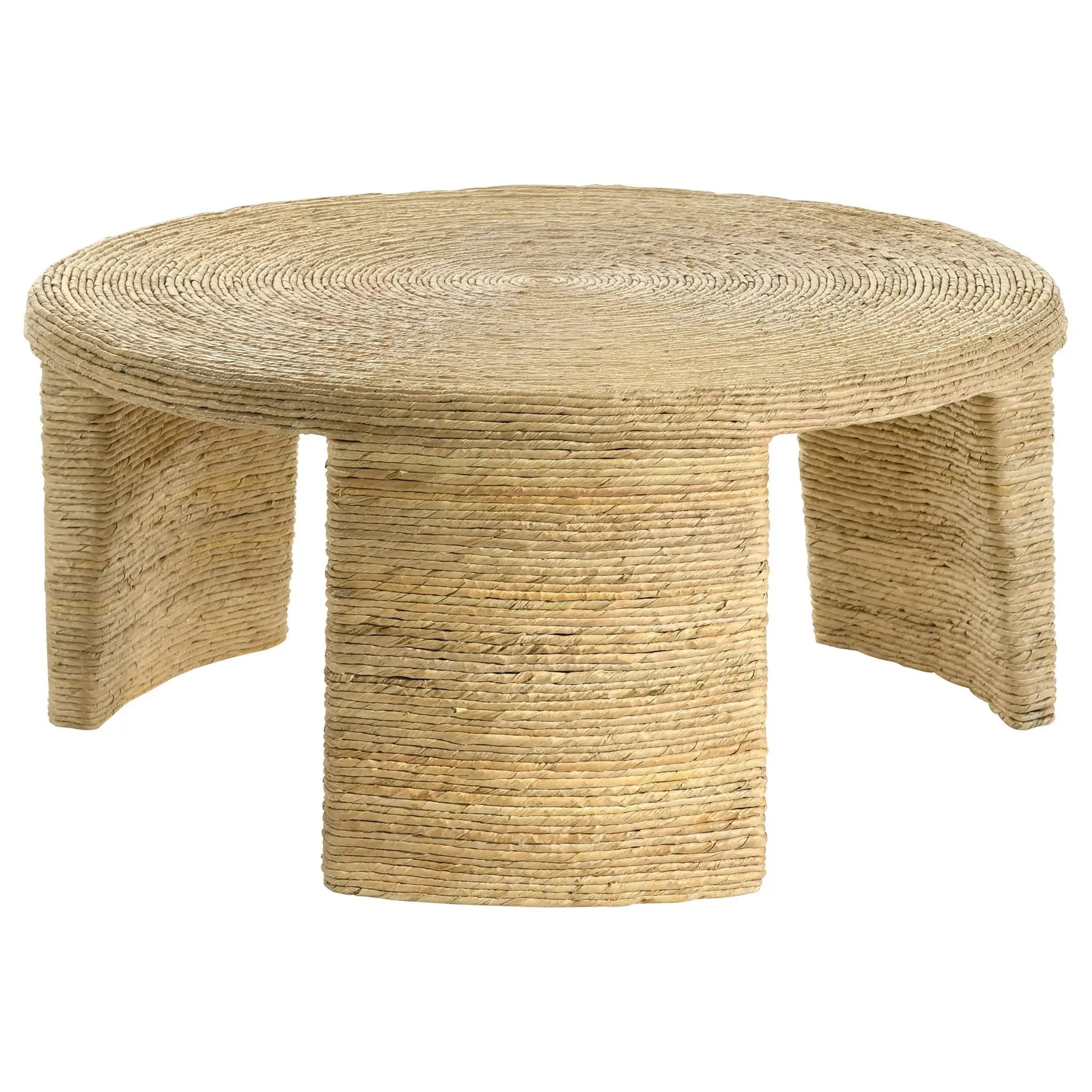 Artina 2-piece Rattan Coffee and End Table Set Natural by Unique Piece Furniture
