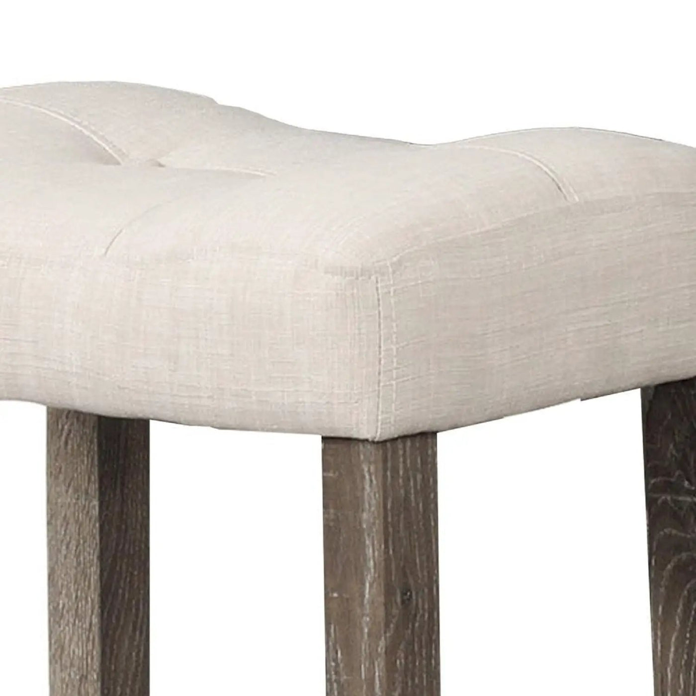 Transitional Counter Dining Set With 4 Tufted Stools by HouseOfZazla