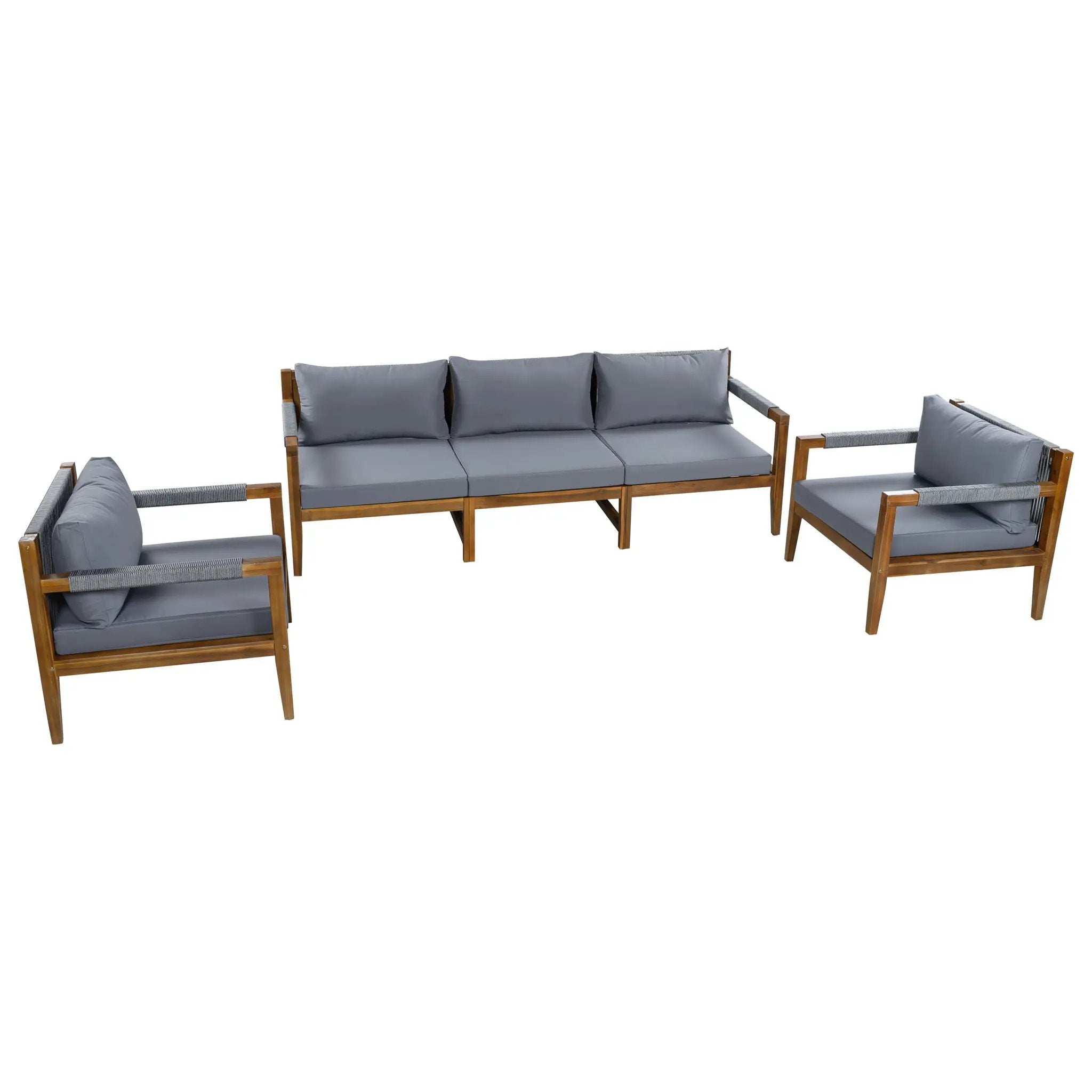 3 Piece Outdoor Sectional Sofa Set by HouseOfZazla