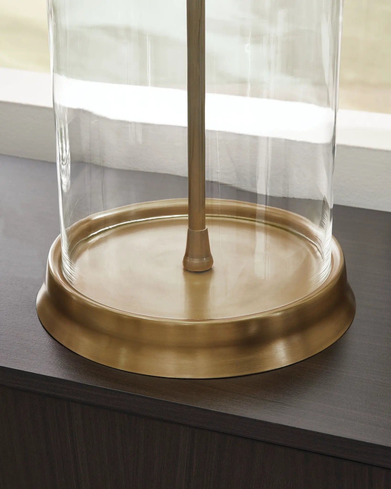 Gizeh - Glass Table Lamp - Clear / Gold Finish by Unique Piece Furniture