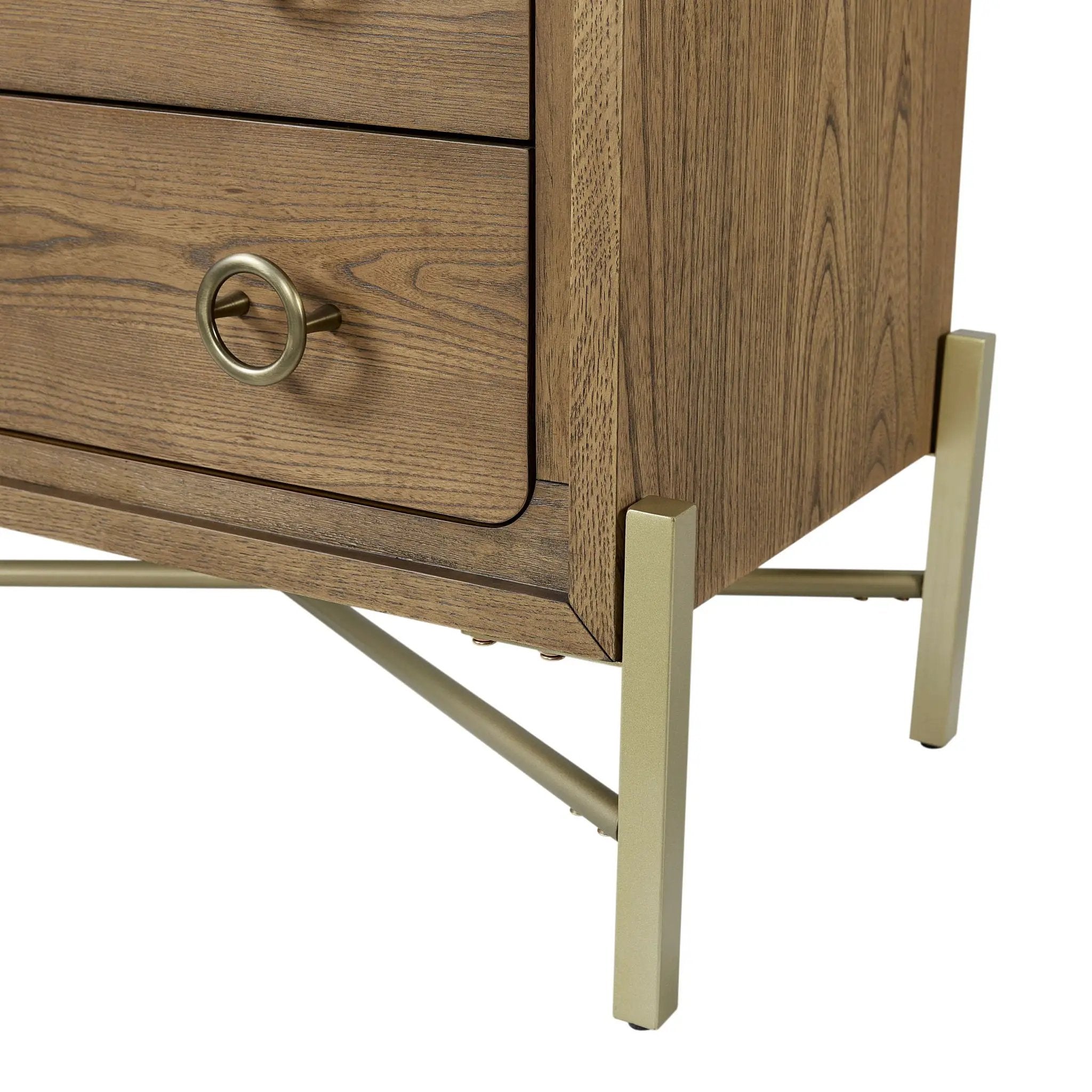 2 Drawer Nightstand With USB - Latte by Unique Piece Furniture