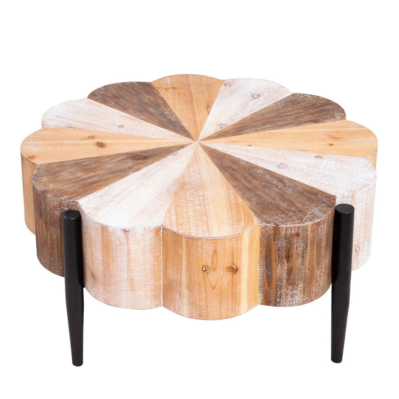 Flower Shaped Coffee Table For Living Room - Multicolor by Unique Piece Furniture