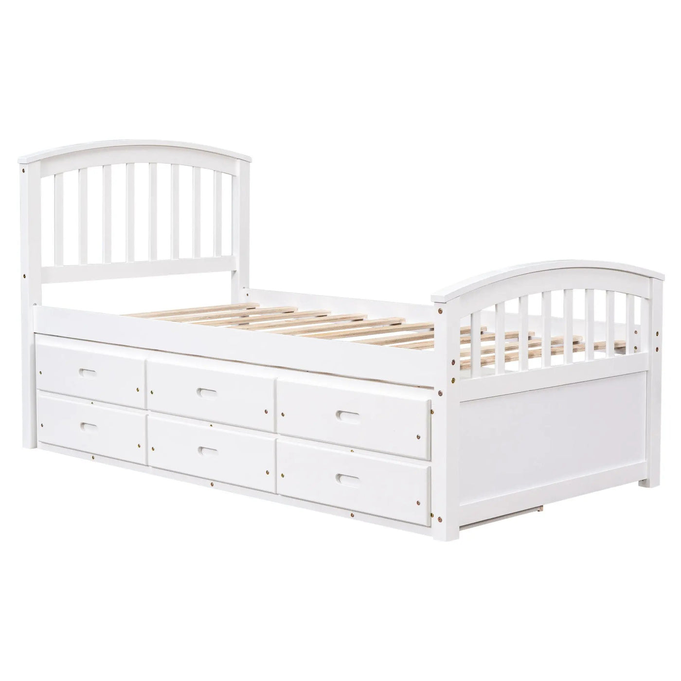 Platform Storage Bed Solid Wood Bed With 6 Drawers by Unique Piece Furniture