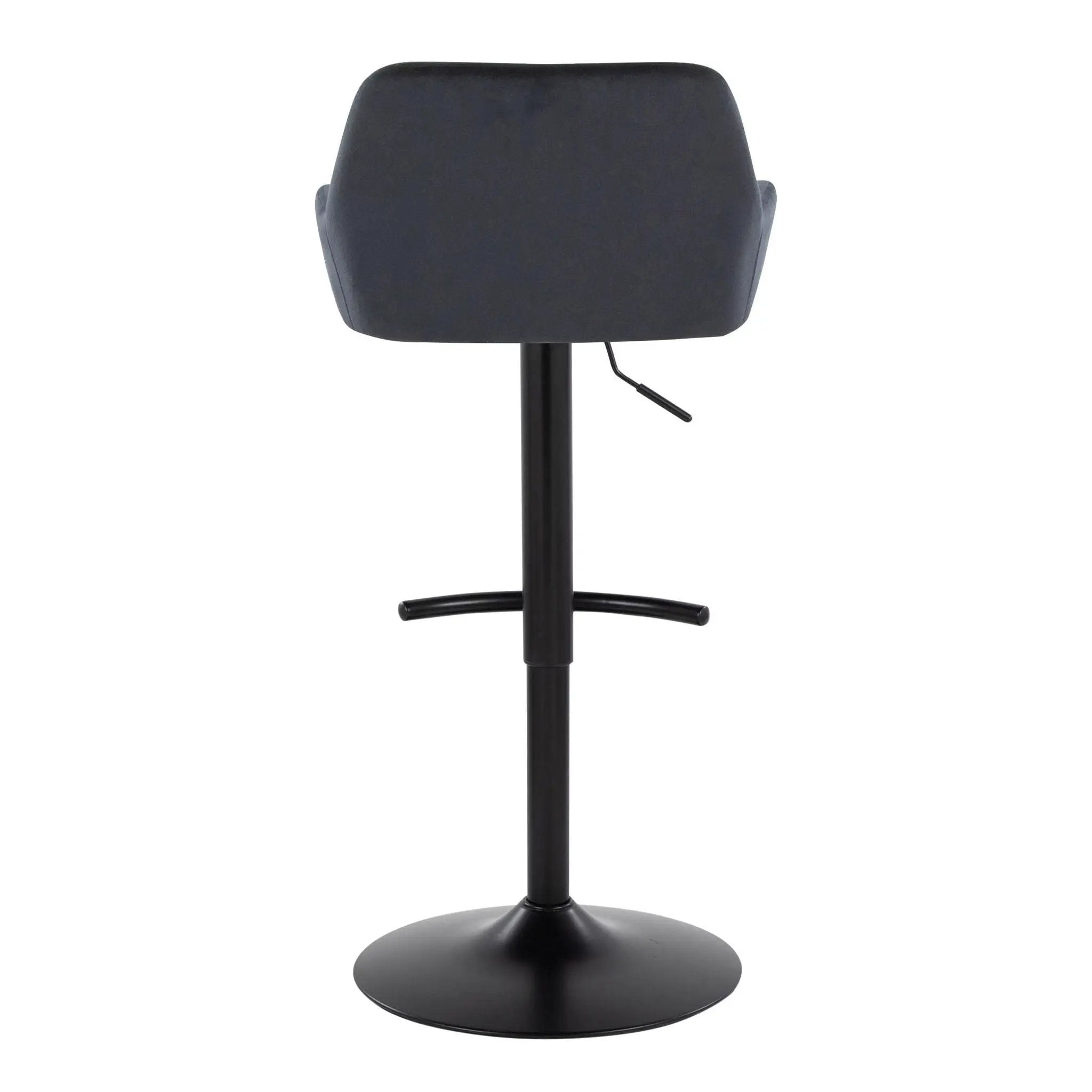 Daniella - Contemporary Adjustable Barstool With Swivel With Rounded T Footrest (Set of 2) by Unique Piece Furniture