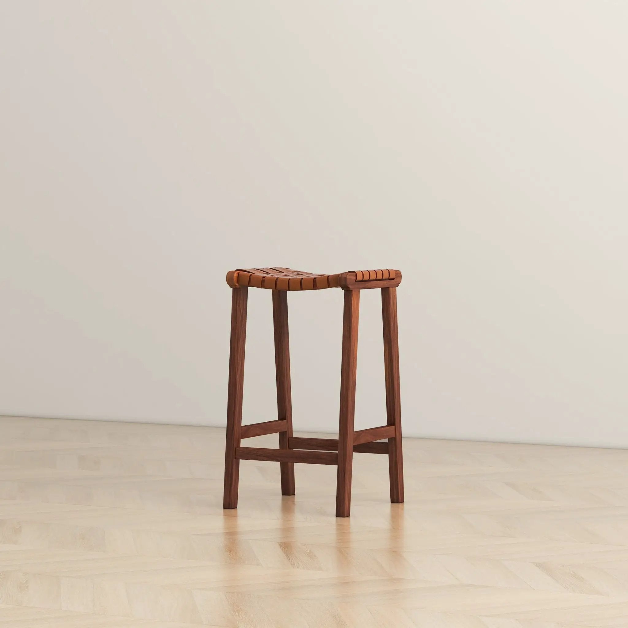 James - Mid-Century Modern Genuine Counter Stool by HouseOfZazla