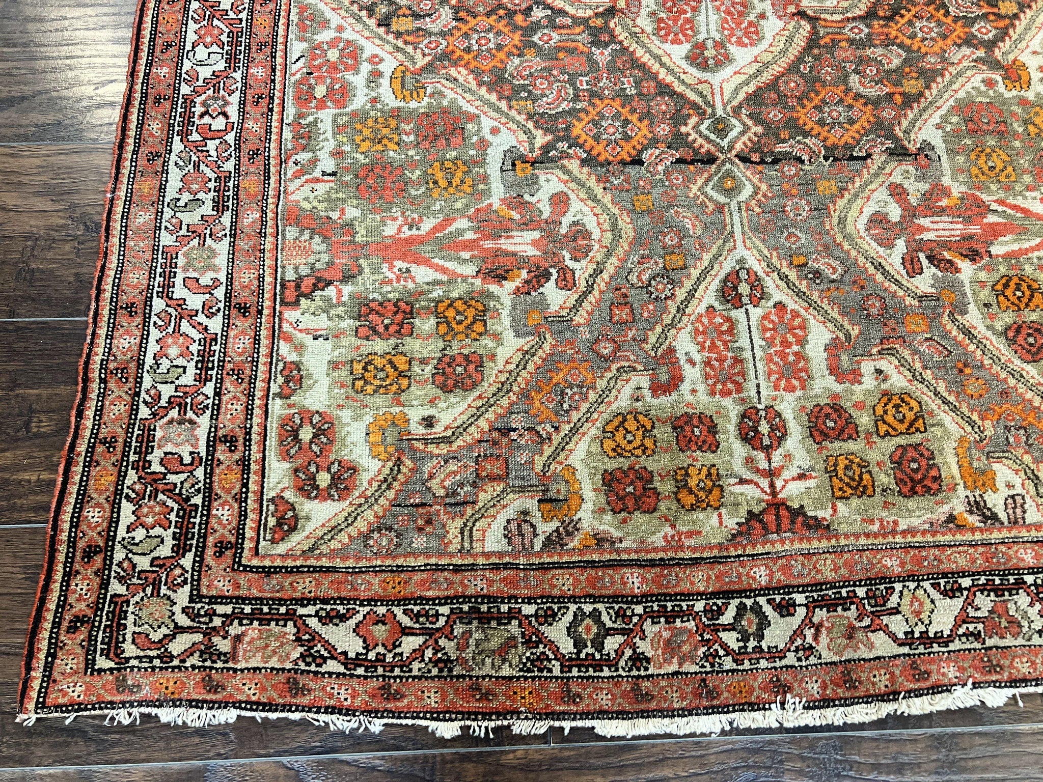 Wonderful Antique Persian Malayer Rug 4x6, Wool Hand Knotted Authentic Oriental Carpet, Very Fine by Jewel Rugs