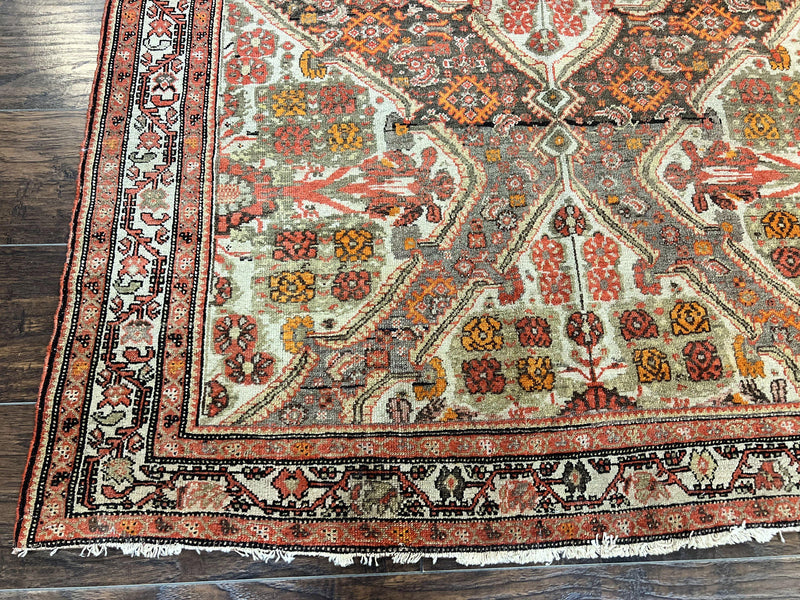 Wonderful Antique Persian Malayer Rug 4x6, Wool Hand Knotted Authentic Oriental Carpet, Very Fine by Jewel Rugs