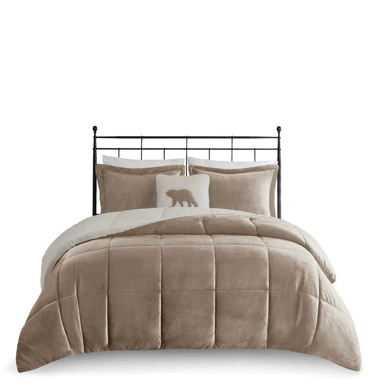 King Plush to Sherpa Down Alternative Comforter Set by HouseOfZazla