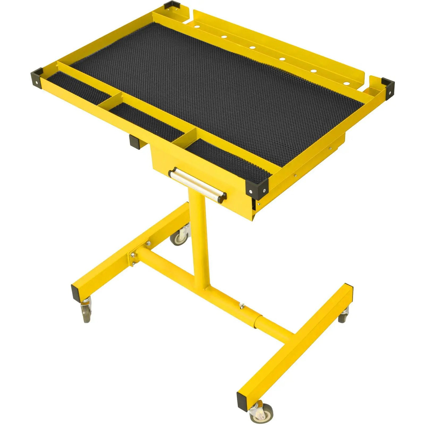 Adjustable Tear Down Work Table With Drawer For Garages, Repair Shops, And Diy, Portable, (4) 2.5" Swivel Casters, 220 Pound Capacity, Rubber Corners, Heavy Duty Steel by Unique Piece Furniture