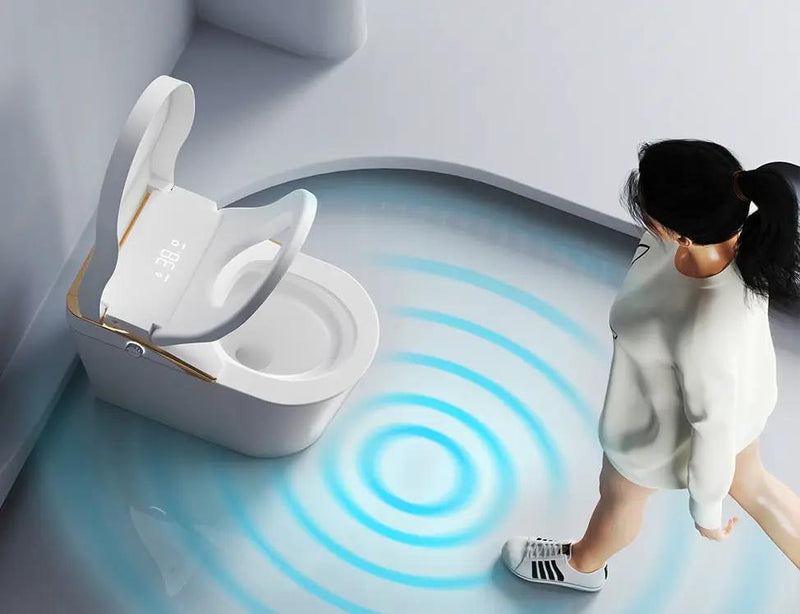 Modern Smart Toilet With Bidet, Auto Flush, Heated Seat, and More by HouseOfZazla