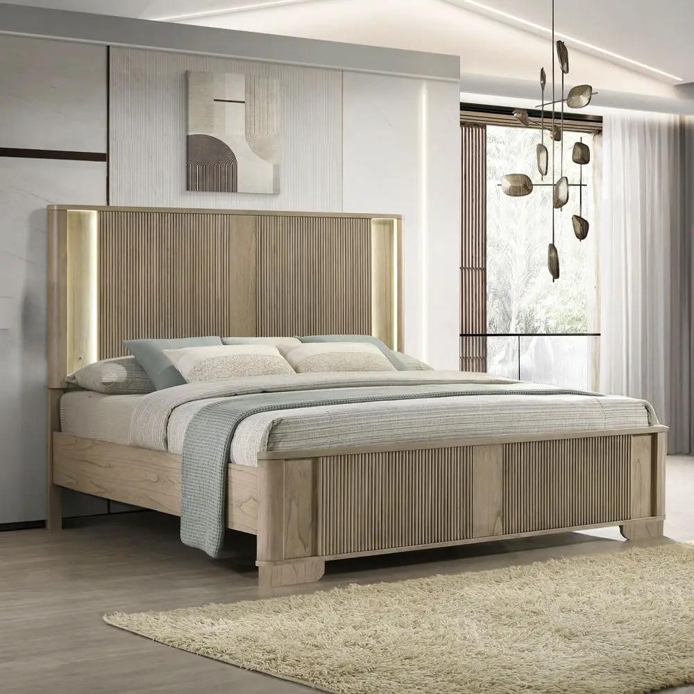 Lakkari - Bed With LED by Unique Piece Furniture