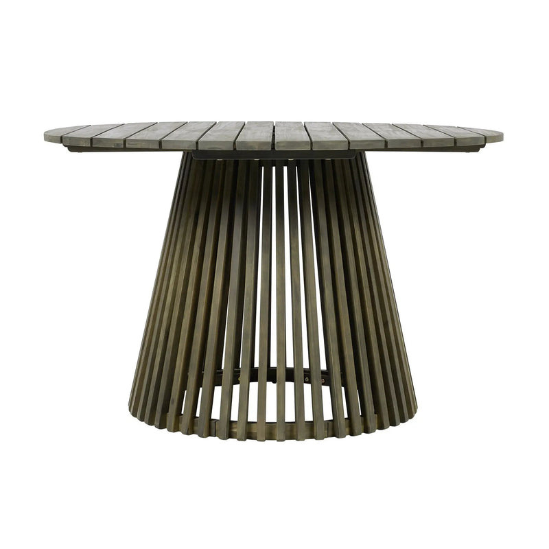 Patio Set Outdoor Acacia Wood Furniture Sets - Modern Club Chair Conversation Sets with Patio Dining Table by HouseOfZazla