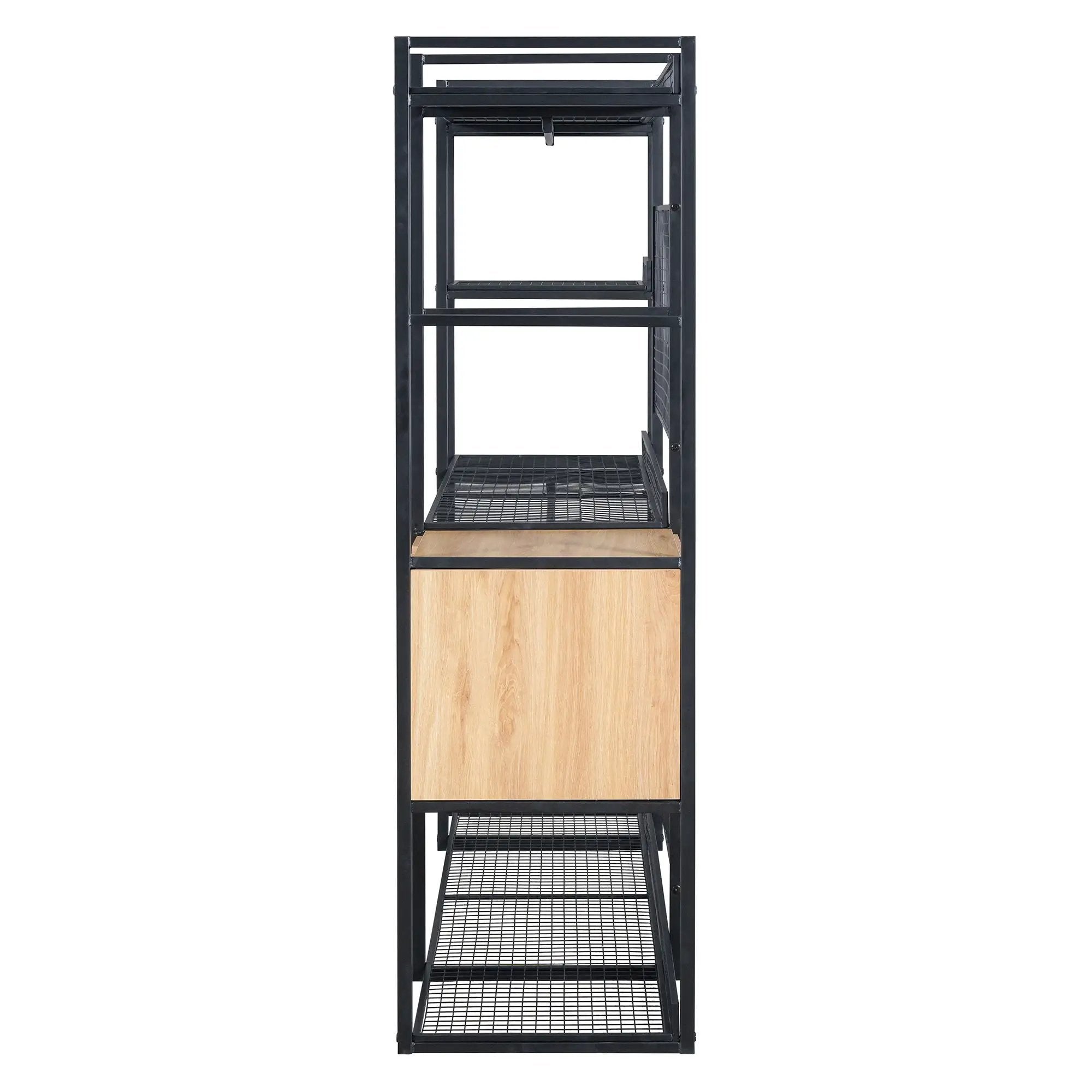 Open Style Wardrobe With Hanging Rails, Shelves And Drawers by HouseOfZazla