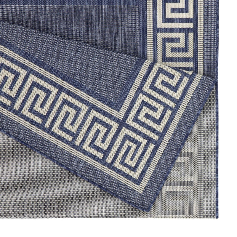 Sunshine - 5'3" X 7'3" Polypropylene Indoor, Outdoor Area Rug - Blue by HouseOfZazla