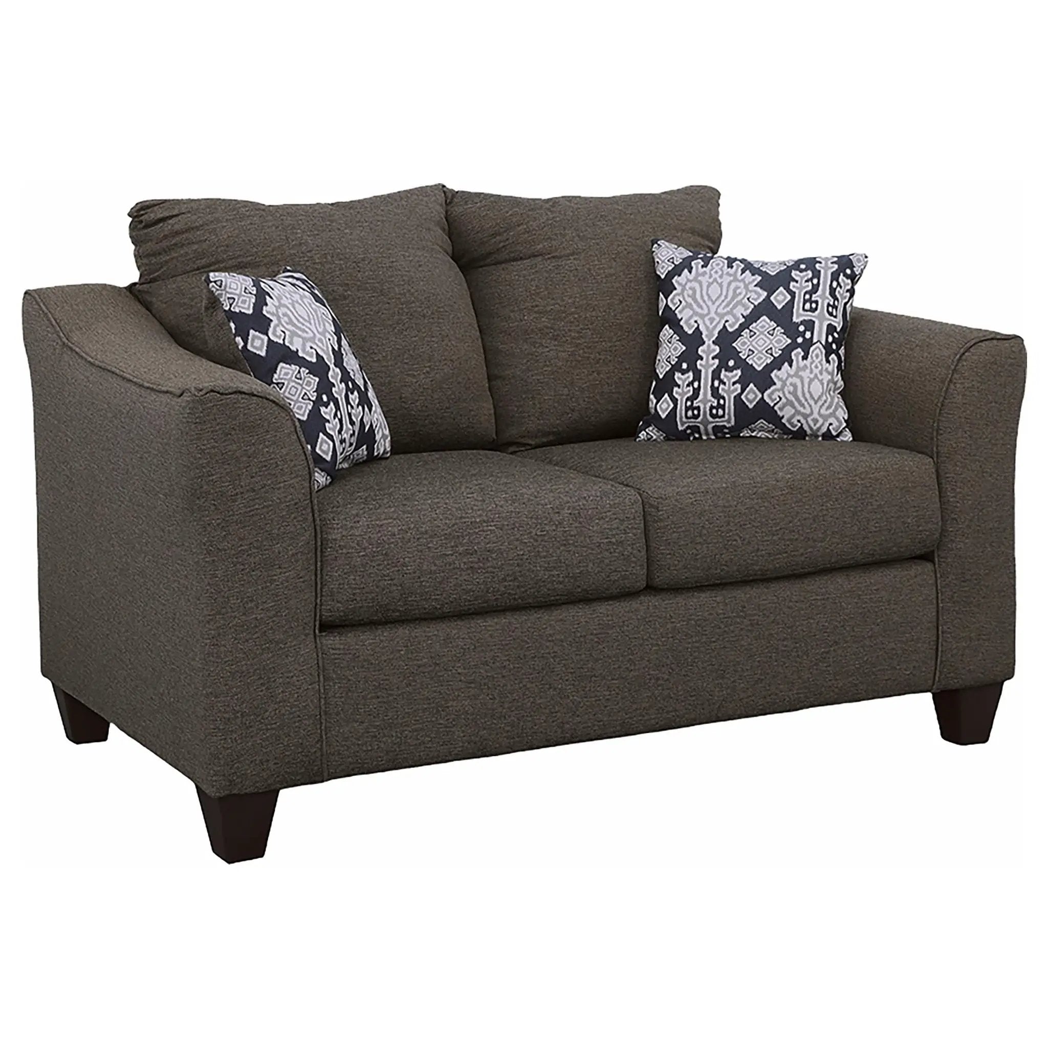 Salizar 3-piece Upholstered Flared Arm Sofa Set Grey by Unique Piece Furniture