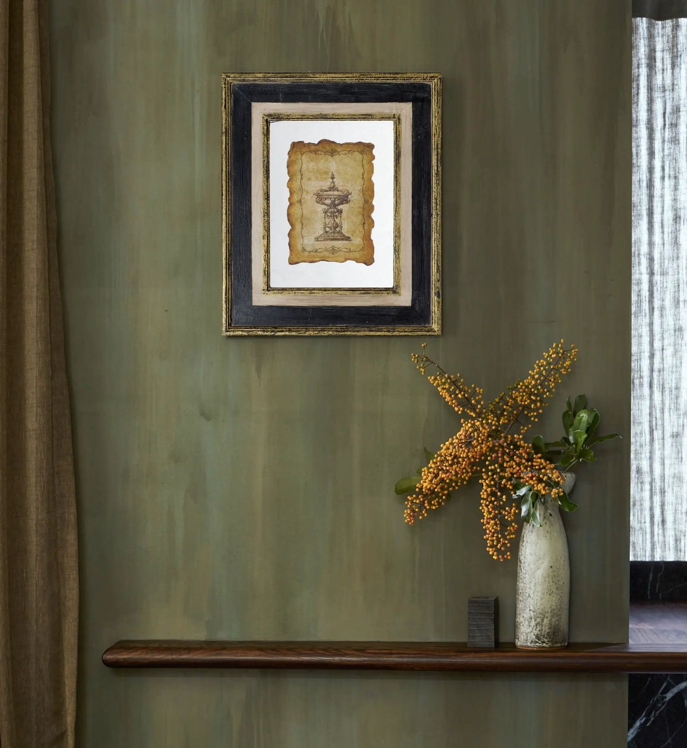 Lucian - Framed Antiqued Sculpture Print by HouseOfZazla