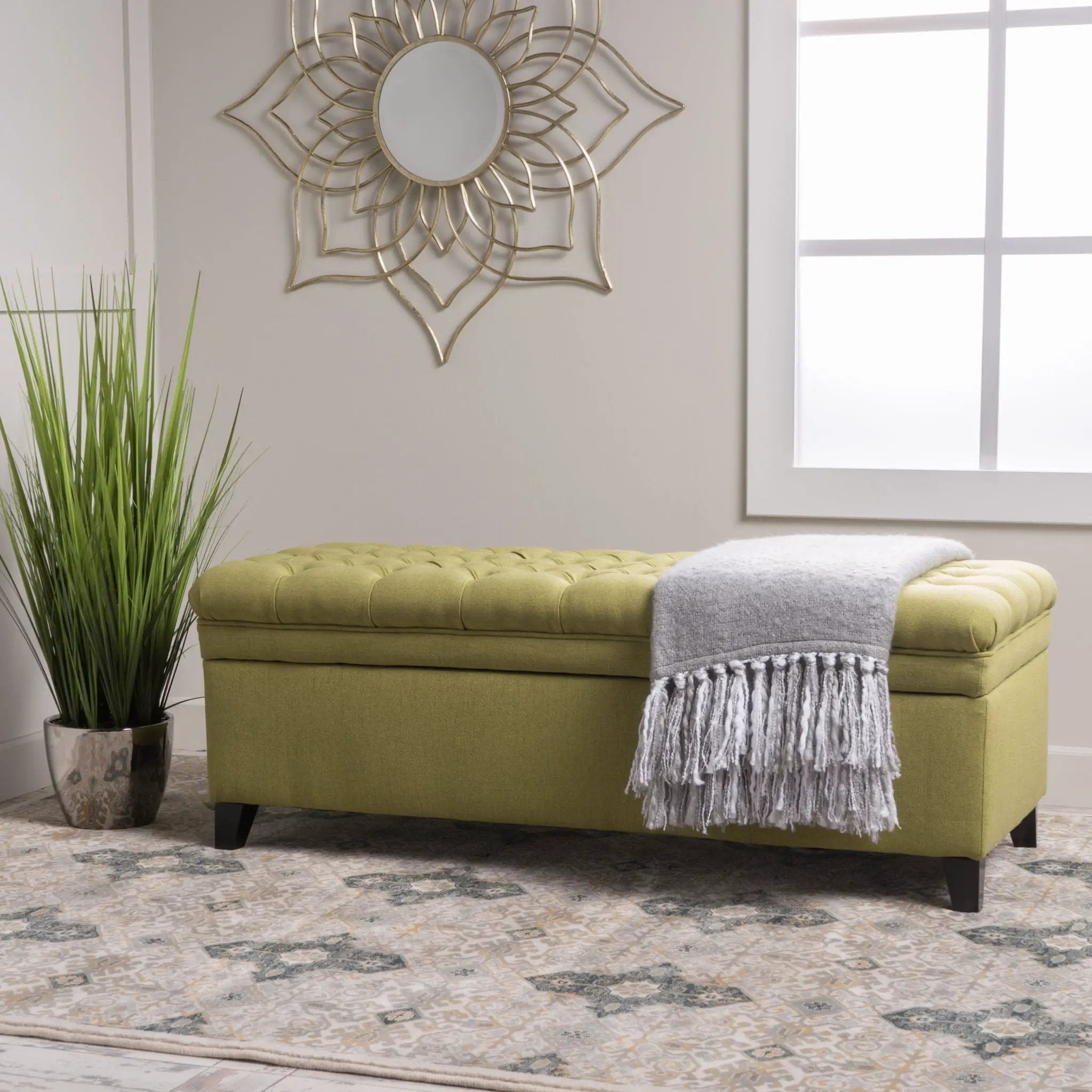 Juliana Storage Ottoman With Birch Legs by HouseOfZazla