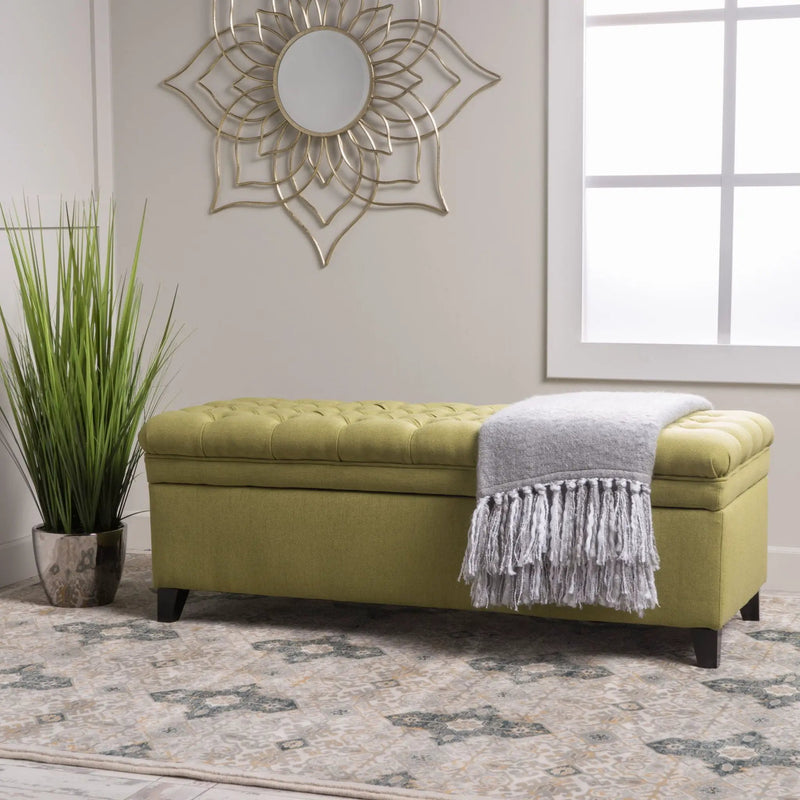 Juliana Storage Ottoman With Birch Legs by HouseOfZazla