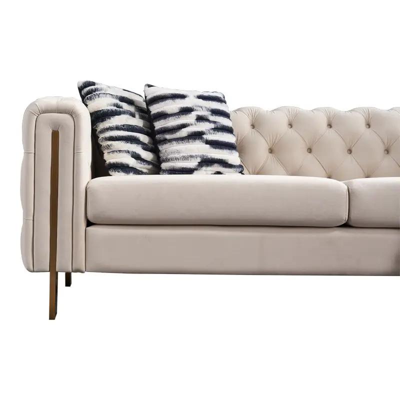 Chesterfield - Modern Tufted Living Room Sofa, 84.25''W Couch by HouseOfZazla