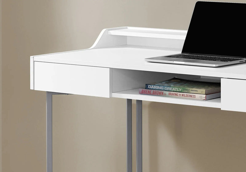 Computer Desk For Home Office, Ample Storage, Contemporary & Modern by HouseOfZazla
