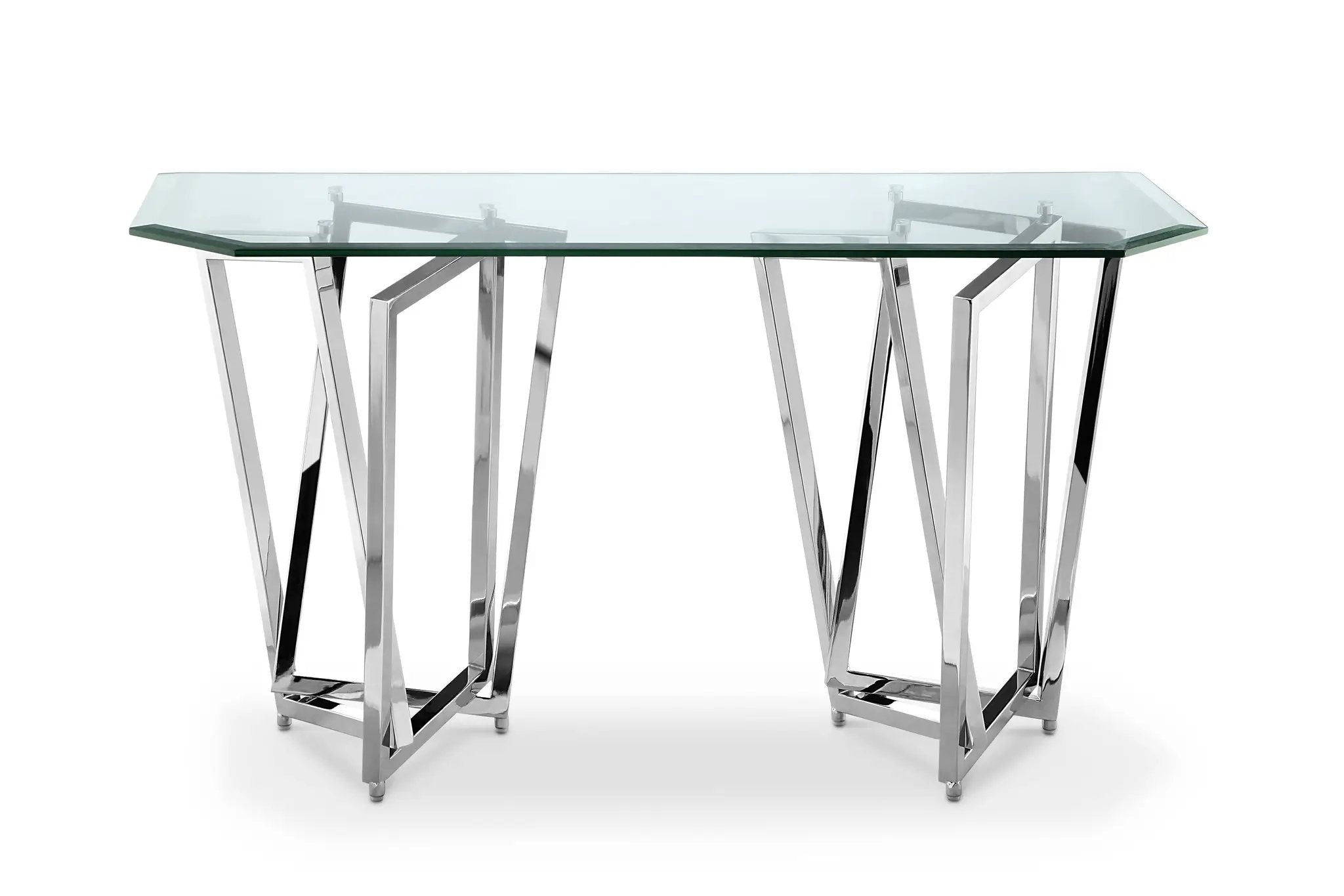 Lenox Square - Rectangular Sofa Table - Chrome by Unique Piece Furniture