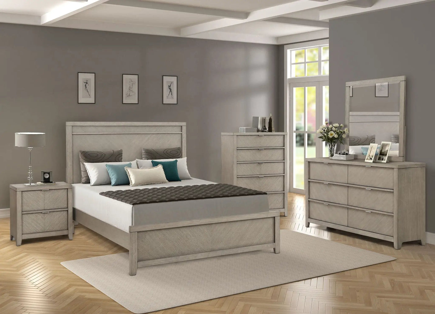 Elegant Design Panel Bed by Unique Piece Furniture