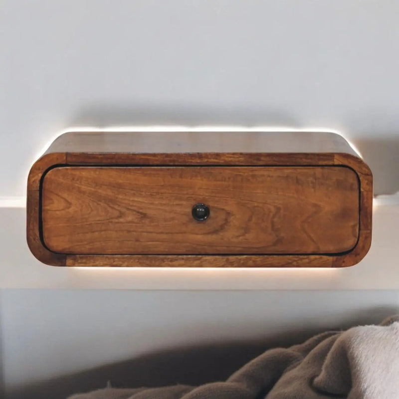 Avora - Wall Mounted 1 Drawer Nightstand by HouseOfZazla