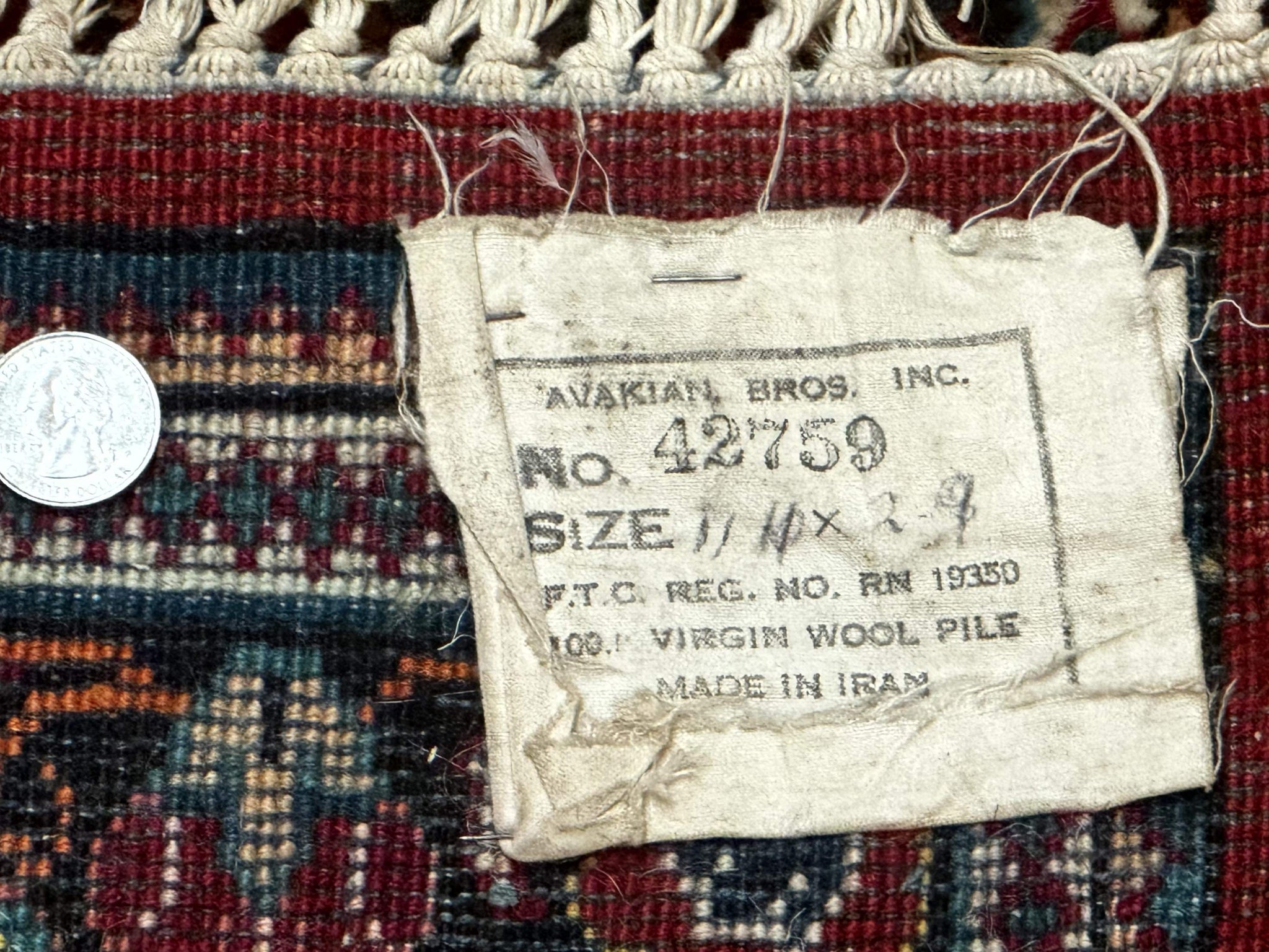 Persian Sarouk Runner Rug 3x12, Red Floral 3 x 12ft Runner, Vintage, Wool by Jewel Rugs