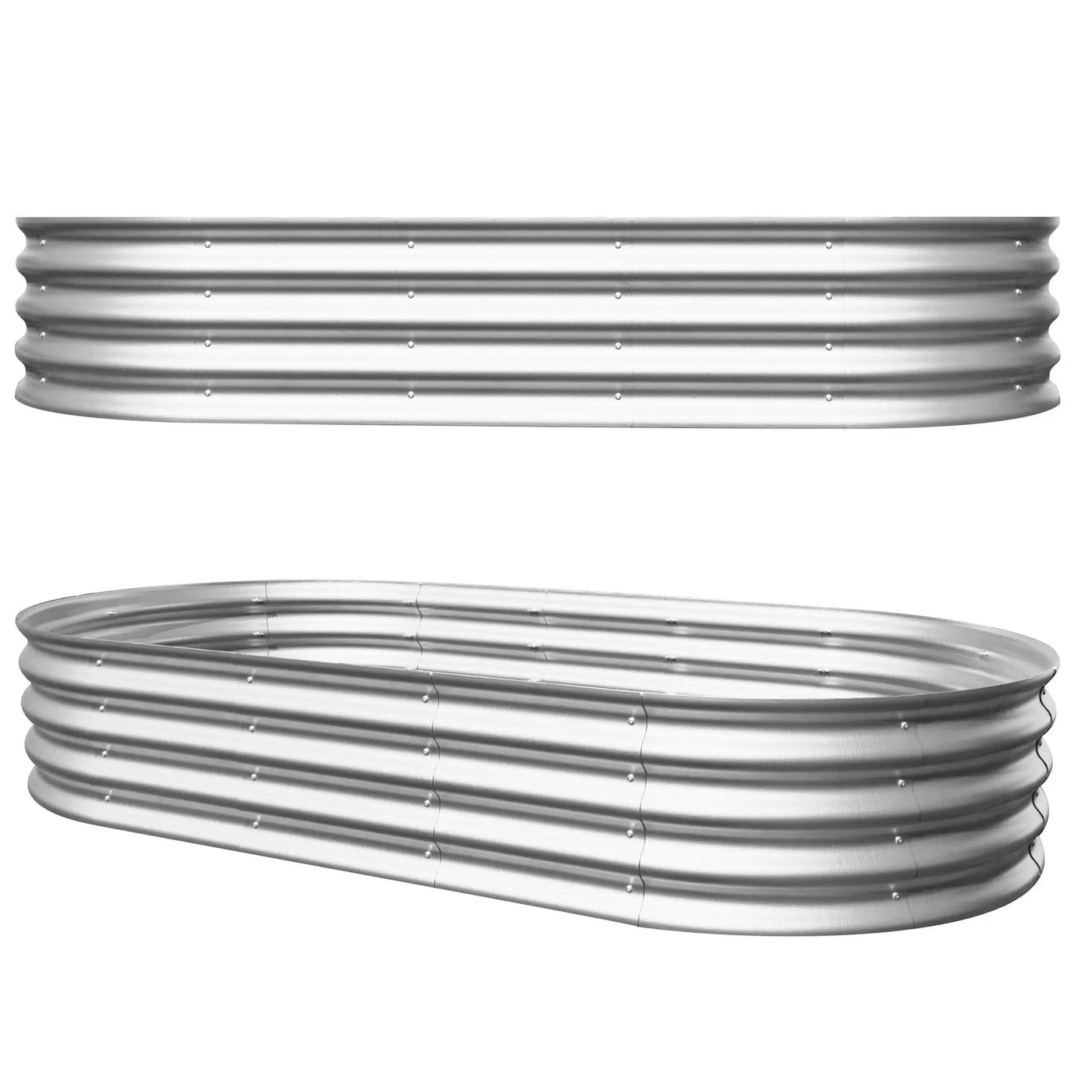 Heavy Duty Galvanized Raised Garden Bed Kit For Vegetables, Flowers & Herbs by HouseOfZazla