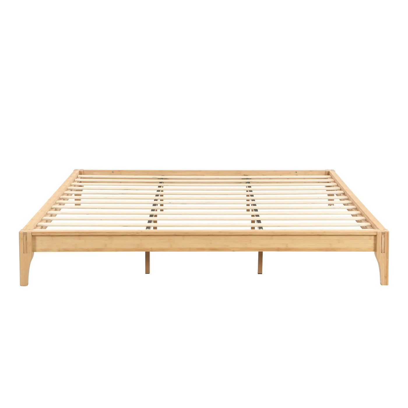 Solid Dry Bamboo Platform Bed Frame, With Slat Support by Unique Piece Furniture
