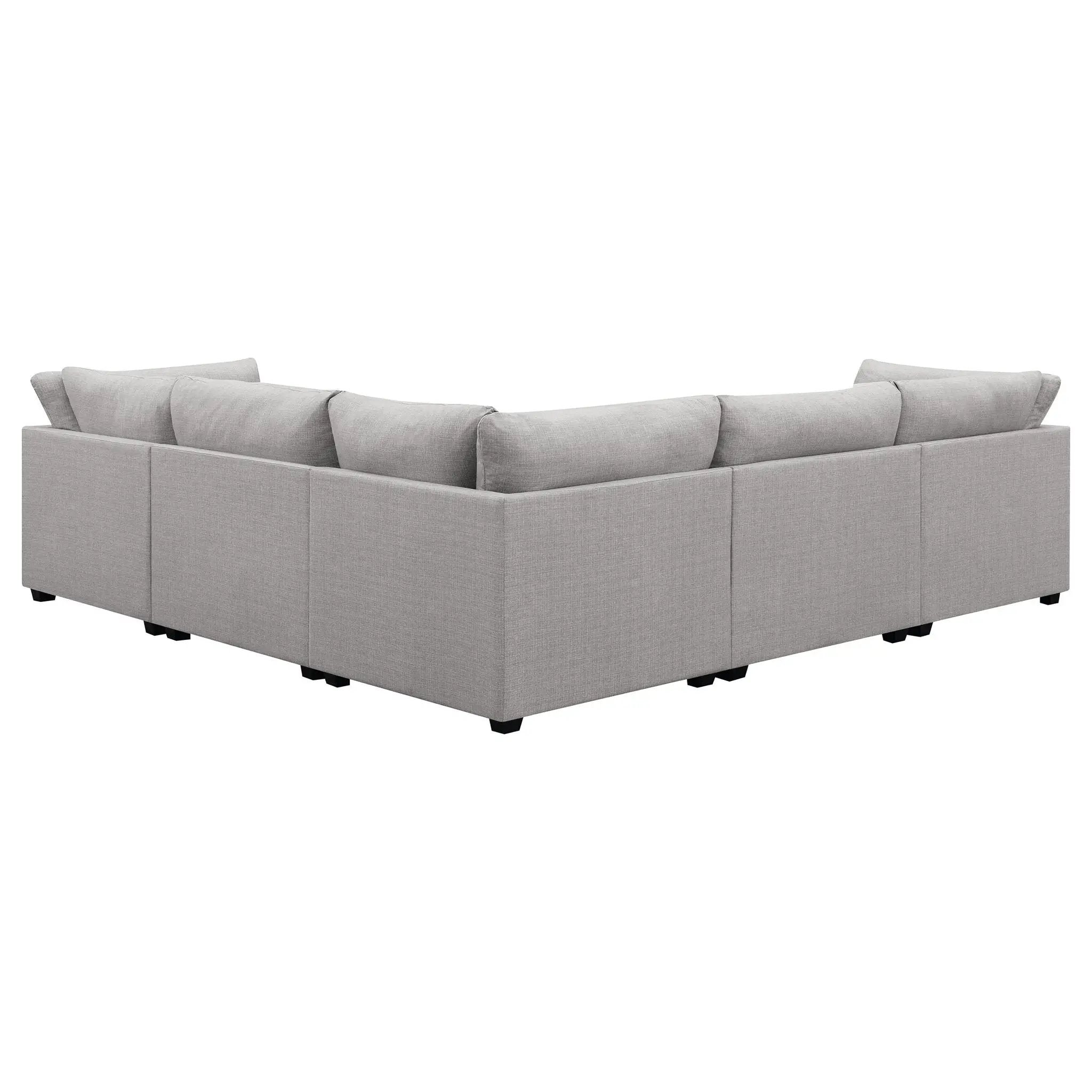 Cambria 6-piece Upholstered Modular Sectional Sofa Grey by Unique Piece Furniture