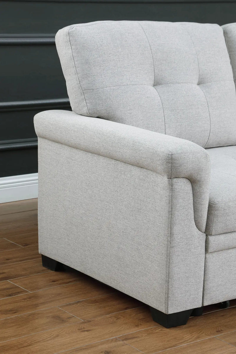 Destiny - Reversible Sleeper Sectional Sofa With Storage Chaise by Unique Piece Furniture