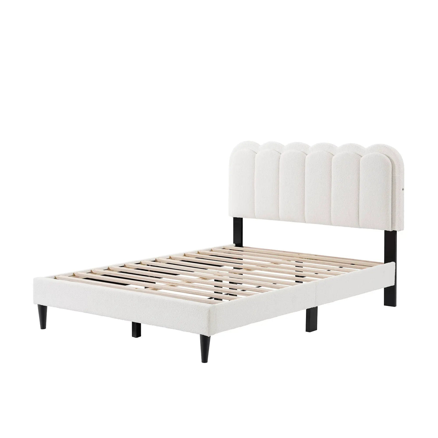 Lambswool Petal Headboard Bed Frame by HouseOfZazla