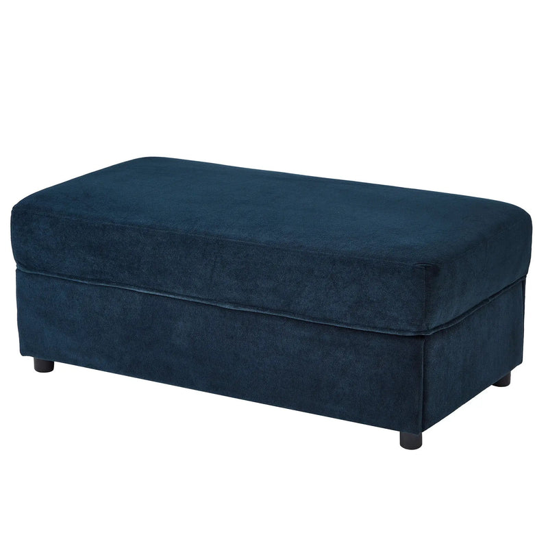 Modern Style Armchair Chaise Lounge Sofa Couch With Movable Storage Ottoman, USB Ports, Cup Holders, Phone Holder, Side Pockets by HouseOfZazla