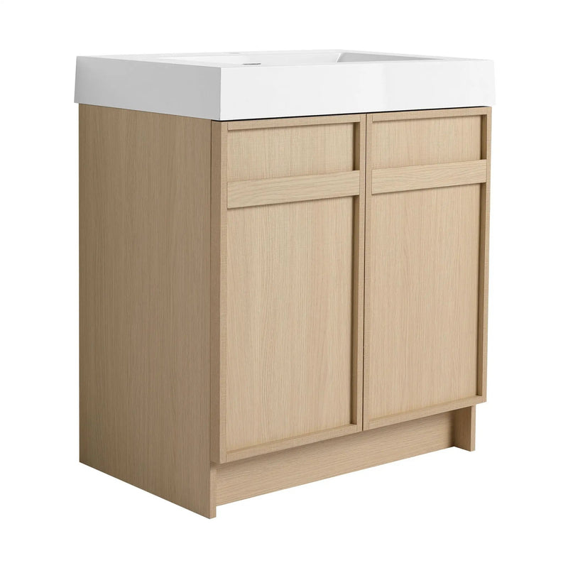 Freestanding Bathroom Vanity With Resin Sink & Soft Close Cabinet Doors by Unique Piece Furniture