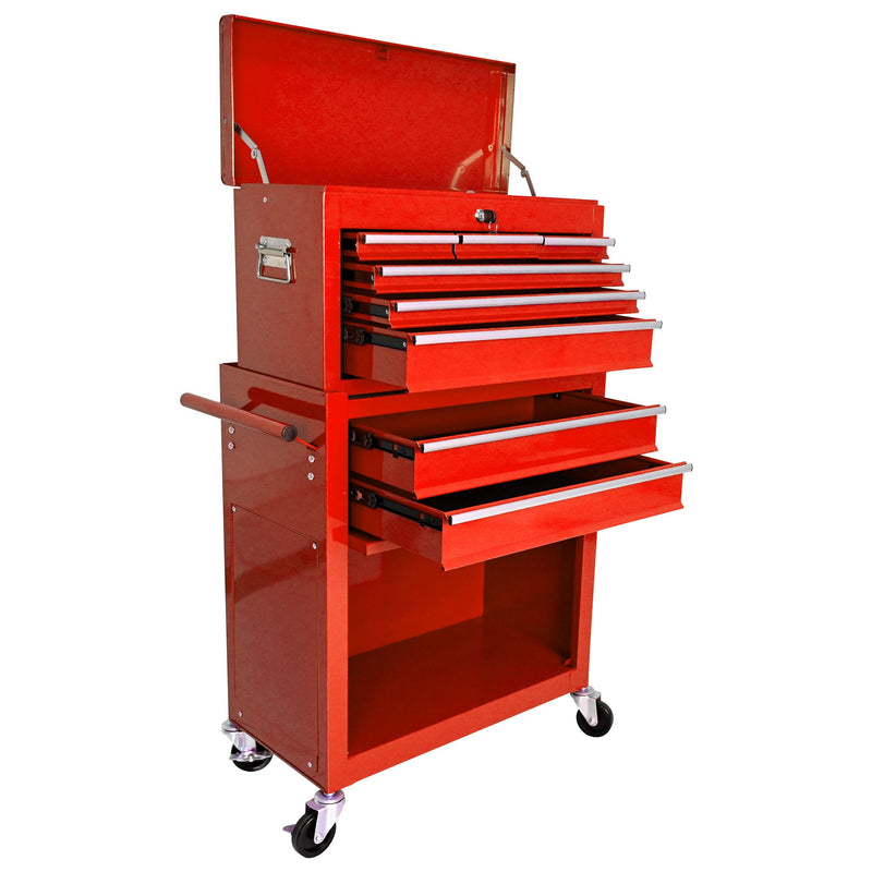 High Capacity Rolling Tool Chest With Wheels And Drawers, Storage Cabinet by HouseOfZazla
