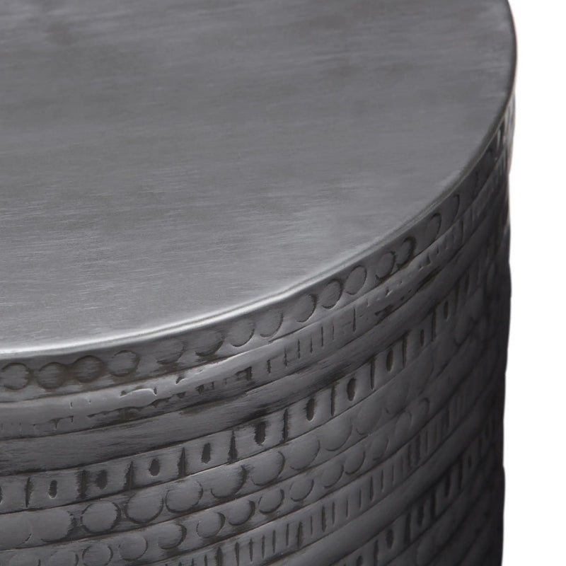 Johnsen - Handcrafted Large Metal Accent Table by HouseOfZazla