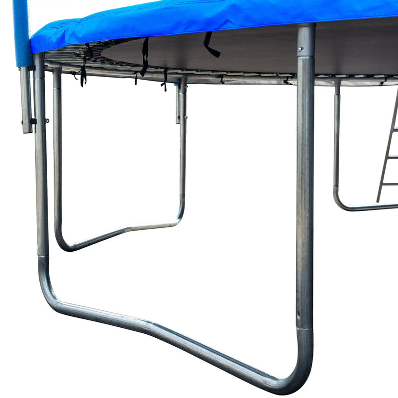 Trampoline For Adults & Kids With Basketball Hoop, Outdoor Trampolines With Ladder And Safety Enclosure Net For Kids And Adults by HouseOfZazla